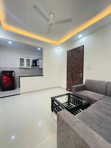 Living Room in 1 BHK Builder Floor at RWA Residential Society, Sector 40 – for Rent
