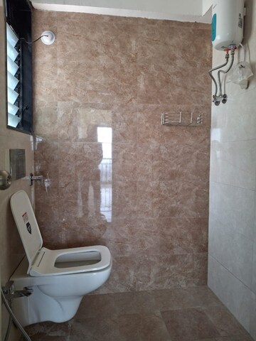 Bathroom in 2 BHK Apartment at Elegant Yashraj Heights, Ghansoli – for Rent