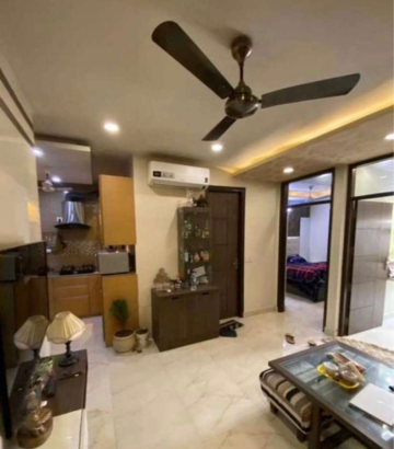 Living Room in 2 BHK Builder Floor at Dwarka Mor – for Rent