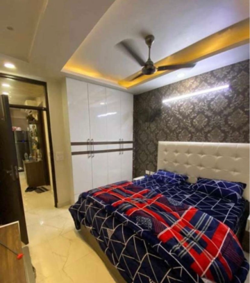 Bedroom in 2 BHK Builder Floor at Dwarka Mor – for Rent