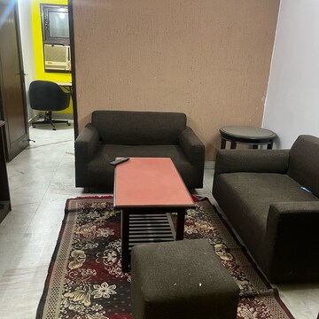 Living Room in 1.5 BHK Builder Floor at Malviya Nagar – for Rent