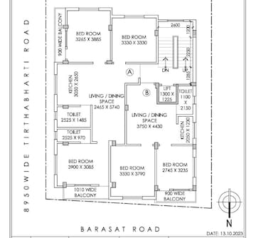 रेसिडेन्शियल बिल्डर फ्लोर वर्ग फुट फॉर रीसेल इन सोदेपूर कोलकाता  8178195