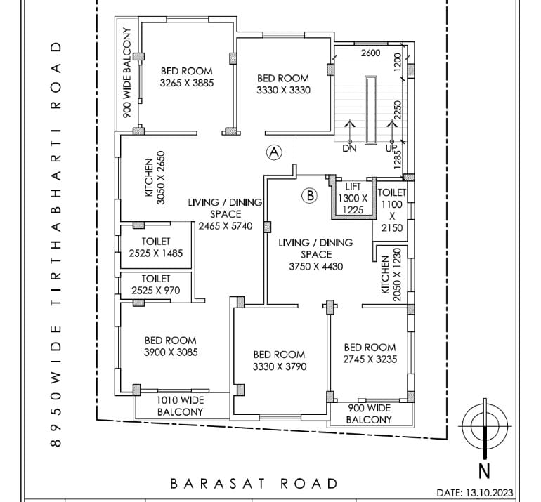 3 BHK Builder Floor For Sale in Aditya Hights,  Sodepur 