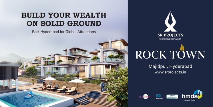 Exterior View, sr-rock-town  150 Sq.Yd. Plot In Mazidpur Hyderabad 8178206