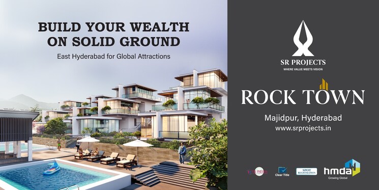Exterior View, sr-rock-town  240 Sq.Yd. Plot In Mazidpur Hyderabad 8178221
