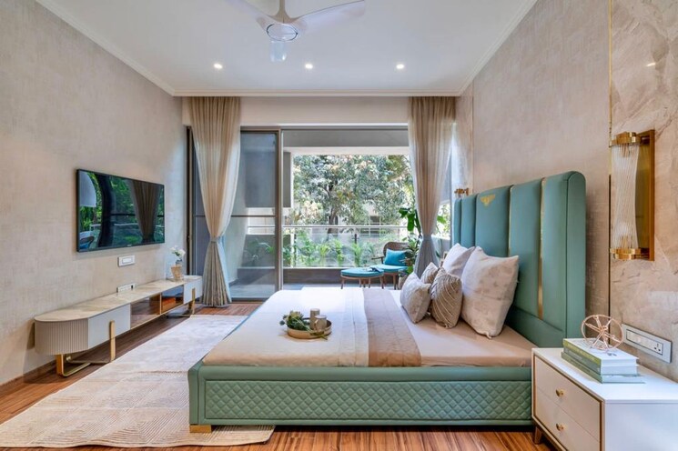 Bedroom, eisha-synergy 4 Bedroom 3000 Sq.Ft. Apartment In Salisbury Park Pune 8178427