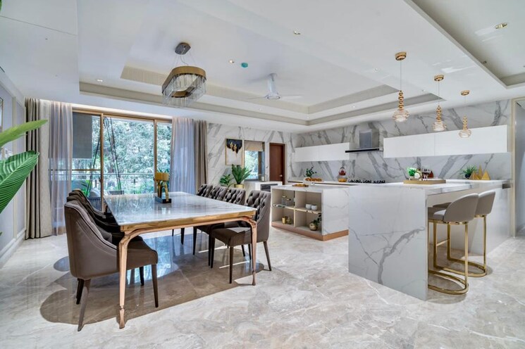 Kitchen, eisha-synergy 4 Bedroom 3000 Sq.Ft. Apartment In Salisbury Park Pune 8178427