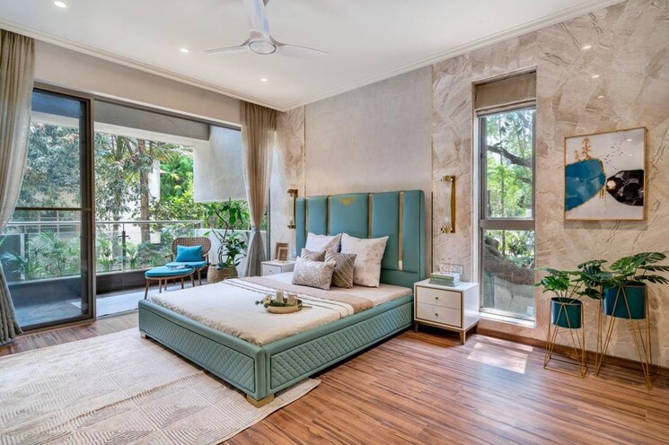 Bedroom, eisha-synergy 4 Bedroom 3000 Sq.Ft. Apartment In Salisbury Park Pune 8178427