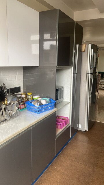 Kitchen in 4 BHK Builder Floor at Infinite Luxury, South City 2 – for Rent