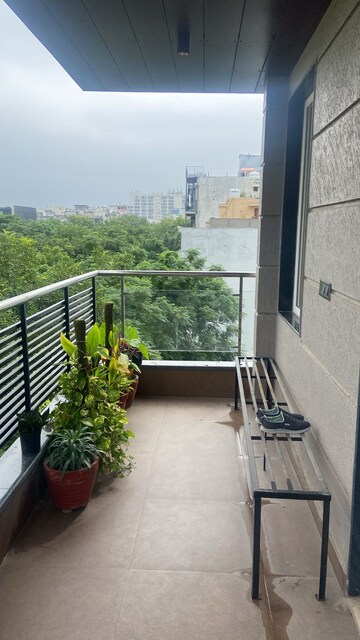 Balcony in 4 BHK Builder Floor at Infinite Luxury, South City 2 – for Rent