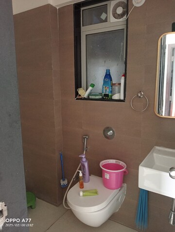 Bathroom in 1 BHK Apartment at Ashar Metro Towers, Vartak Nagar – for Rent