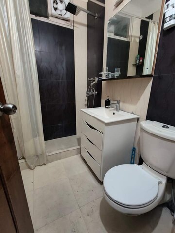 Bathroom in 2 BHK Builder Floor at Malviya Nagar – for Rent