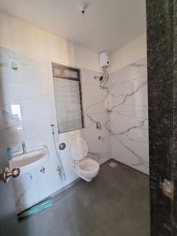 Bathroom in 1 BHK Apartment at Raunak City, Kalyan West – for Rent