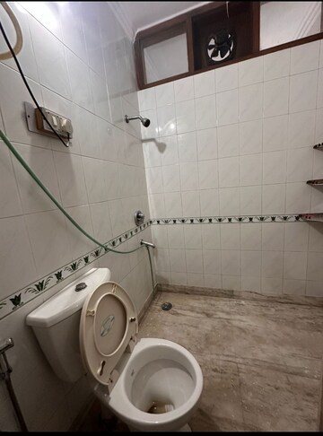 Bathroom in 2 BHK Builder Floor at East Of Kailash – for Rent
