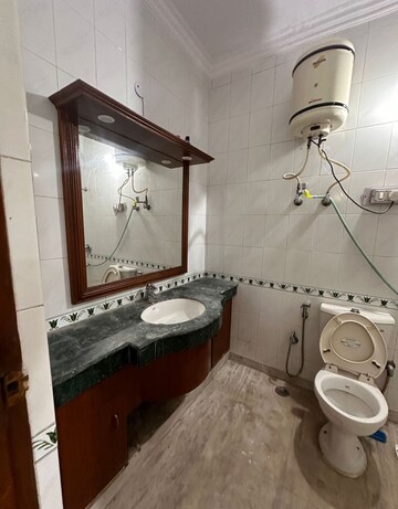 Bathroom in 2 BHK Builder Floor at East Of Kailash – for Rent