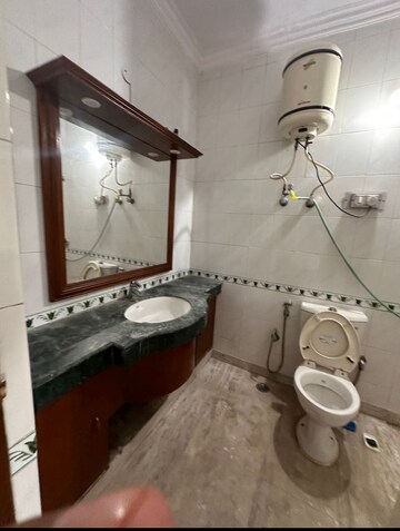 Bathroom in 2 BHK Builder Floor at East Of Kailash – for Rent