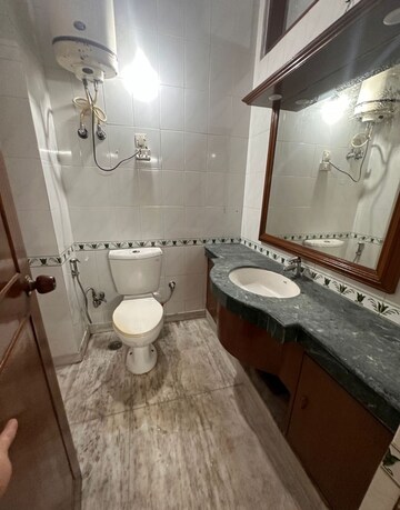 Bathroom in 2 BHK Builder Floor at East Of Kailash – for Rent