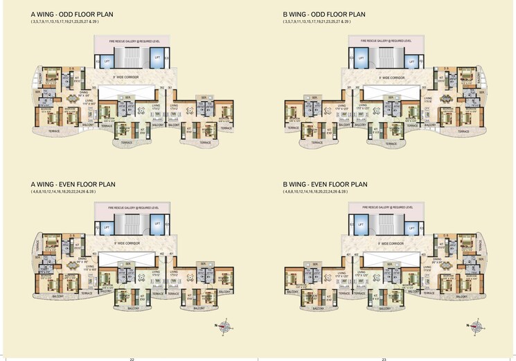 Floor Plan, sai-crystal 2 Bedroom 1175 Sq.Ft. Apartment In Kharghar Navi Mumbai 8178967