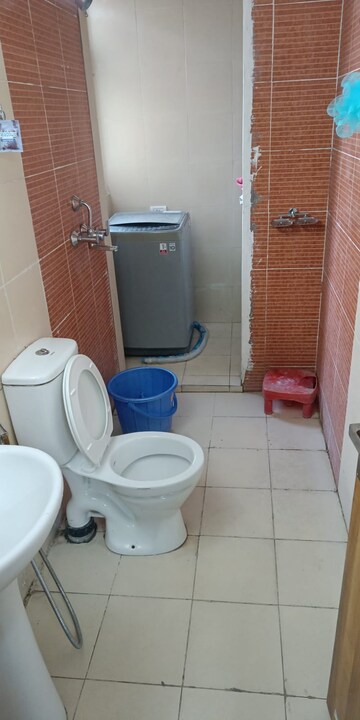 Bathroom in 3 BHK Apartment at Mahagun Mywoods II, Sector 16c Greater Noida – for Rent
