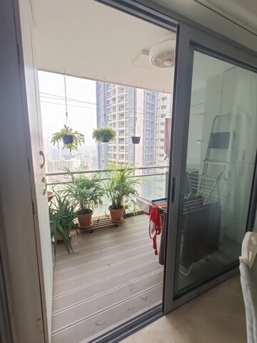 Balcony in 2 BHK Apartment at Wadhwa Imperial Heights, Goregaon East – for Rent
