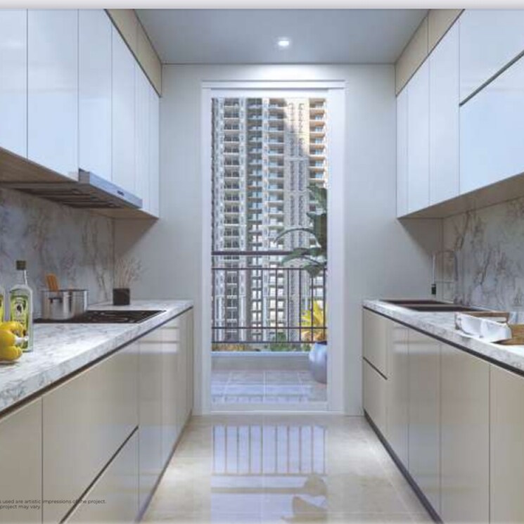 Kitchen, prateek-grand-begonia 3 Bedroom 1500 Sq.Ft. Apartment In Pratap Vihar Ghaziabad 8179203