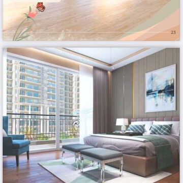 Living Room in 3 BHK Apartment at Prateek Grand Begonia, Pratap Vihar – for Sale