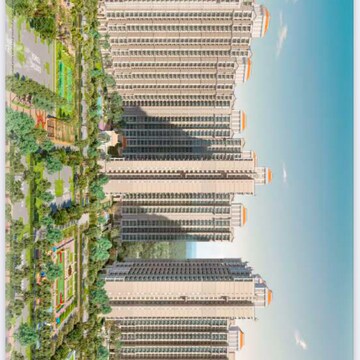 Staircase in 3 BHK Apartment at Prateek Grand Begonia, Pratap Vihar – for Sale