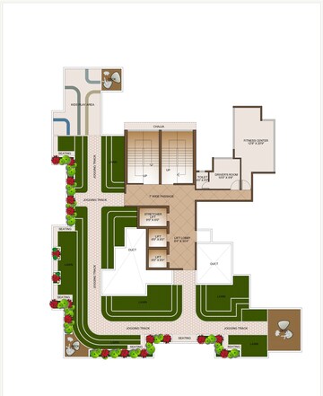 Floor Plan in 2 BHK Apartment at Giriraj Sapphire, Kharghar Sector 35e – for Sale