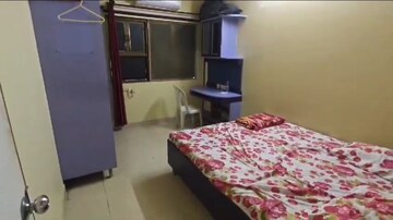 Bedroom in 3 BHK Apartment at Sonal Link Residency, Malad West – for Rent
