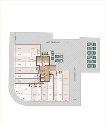 Floor Plan in 2 BHK Apartment at Giriraj Sapphire, Kharghar Sector 35e – for Sale