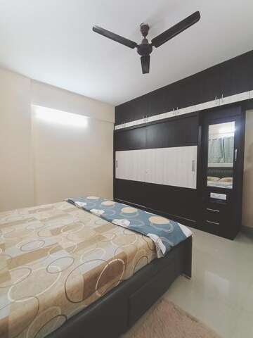Bedroom in 2 BHK Apartment at Golden Palms Apartment Bangalore, Thanisandra Main Road – for Rent