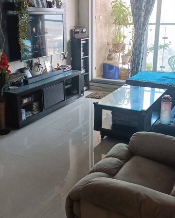 Living Room in 2 BHK Apartment at Rustomjee Urbania, Majiwada – for Rent