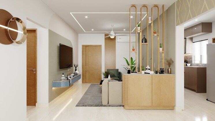 Living Room, bricks-skywoods 3 Bedroom 1725 Sq.Ft. Apartment In Tellapur Hyderabad 8179732