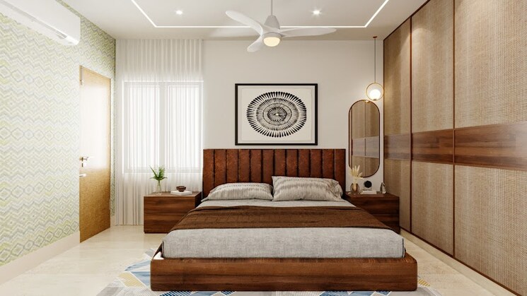 Bedroom, bricks-skywoods 3 Bedroom 1725 Sq.Ft. Apartment In Tellapur Hyderabad 8179732