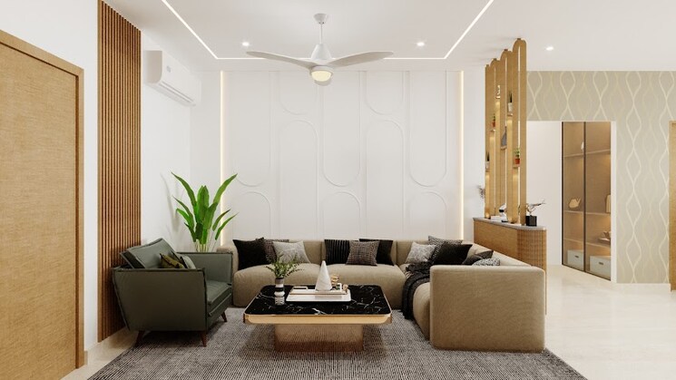 Living Room, bricks-skywoods 3 Bedroom 1725 Sq.Ft. Apartment In Tellapur Hyderabad 8179732