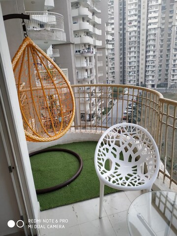 Balcony in 2 BHK Apartment at Ajnara Klock Tower, Sector 74 – for Rent