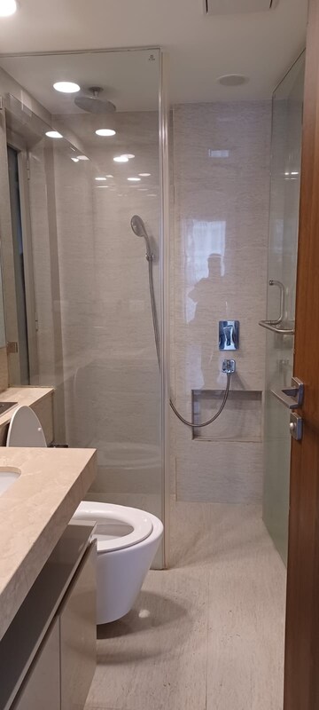 Bathroom in 2 BHK Apartment at Castle Rock, Powai – for Rent