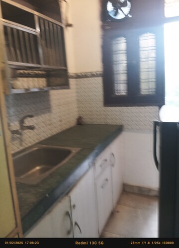 Kitchen in 1 RK Independent House at Unitech Arcadia, South City 2 – for Rent