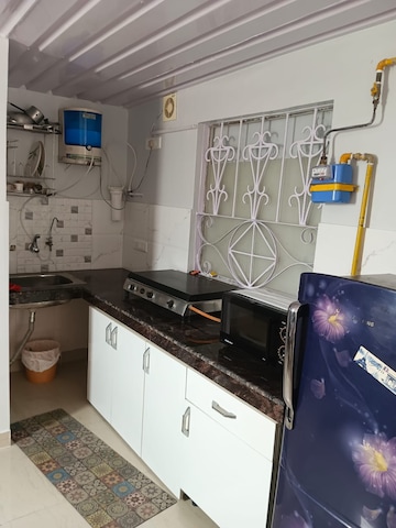 Kitchen in Studio Builder Floor at East Of Kailash – for Rent