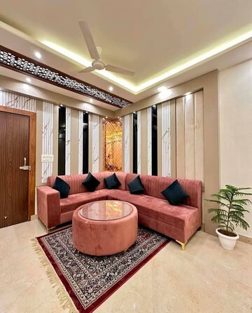 Living Room in 1 BHK Builder Floor at Freedom Fighters Enclave – for Rent