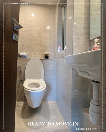 Bathroom in 2 BHK Apartment at Tulsi Tower Kalyan, Kalyan West – for Rent