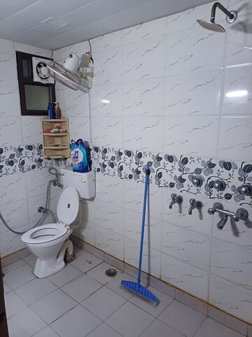 Bathroom in 2.5 BHK Apartment at Paschim Vihar – for Rent