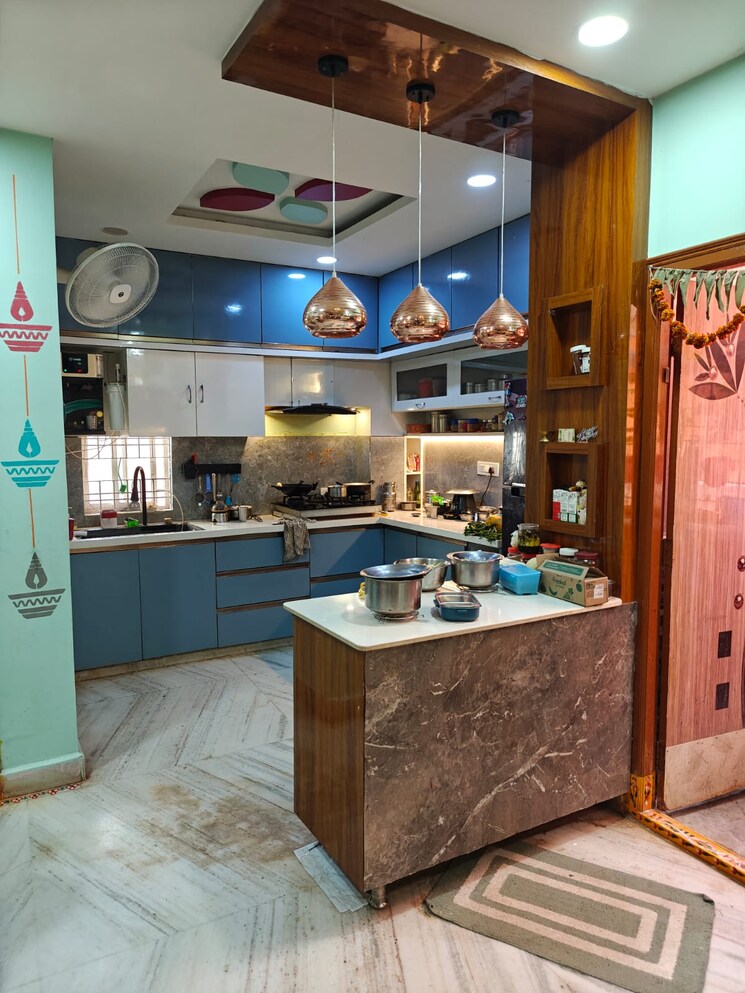 Kitchen, bptp-parkland-pride 3 Bedroom 250 Sq.Ft. Builder Floor In Sector 77 Faridabad 8180421