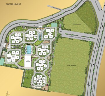 Master Plan in 4 BHK Apartment at Aurobindo Kohinoor, Serilingampally – for Sale