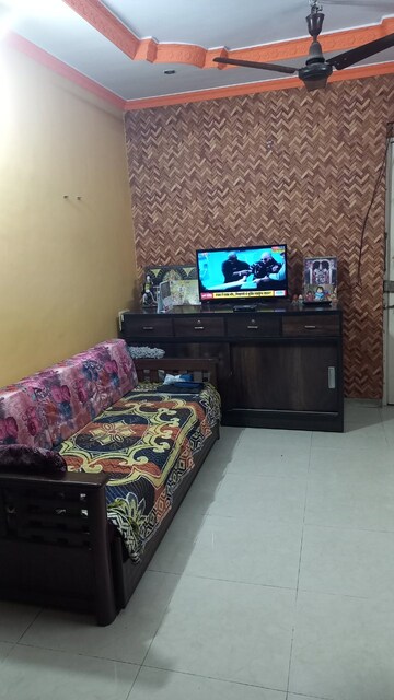 Living Room in 1 BHK Apartment at Highland Residency CHSL, Balkum Pada – for Sale