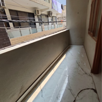Balcony in 2 BHK Builder Floor at Saket – for Rent