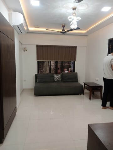 Living Room in 1 BHK Apartment at Om Gokul Nagari CHS, Kandivali East – for Rent