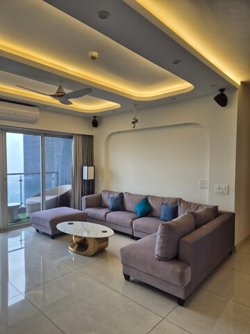 Living Room in 3 BHK Apartment at SNN Clermont, Hebbal – for Rent