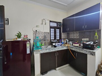 Kitchen in 1 BHK Builder Floor at Freedom Fighters Enclave – for Rent