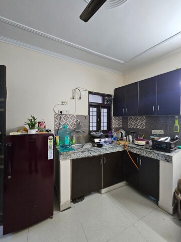 Kitchen in 1 BHK Builder Floor at Freedom Fighters Enclave – for Rent